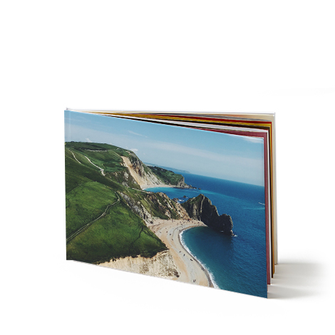 fotolibro panoramico 20x30 con paesaggio con spiaggia