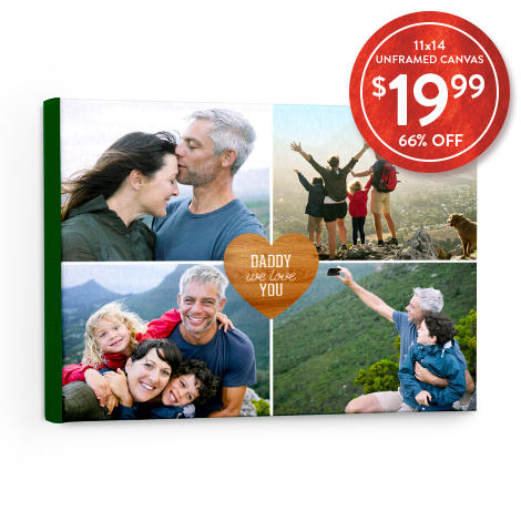 66% off 11x14 Canvas Prints