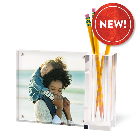 Acrylic Photo Desk Set