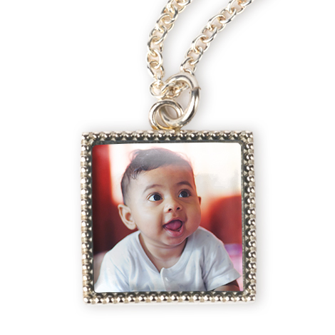 Silverplate Photo Necklace