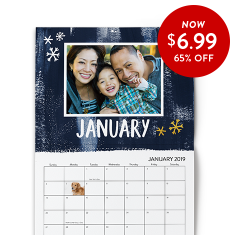 65% off 8x11 Wall Calendar