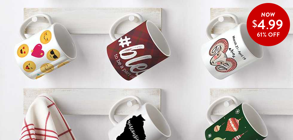61% off 11oz. Photo Coffee Mug