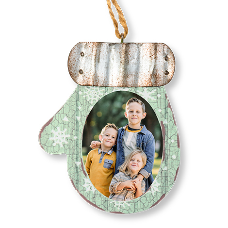 Icon Rustic Mitten Ornament