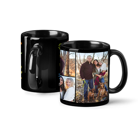 Icon Photo Coffee Mug, 11oz, Black