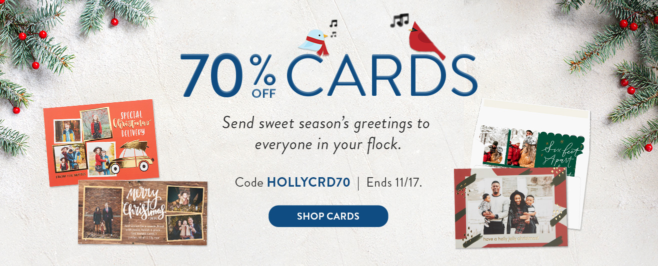 70% off Cards