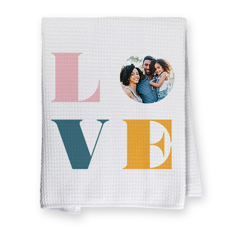 Picture of Love tea towel