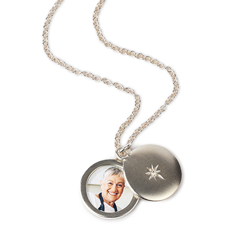 Silver Photo Locket Necklace