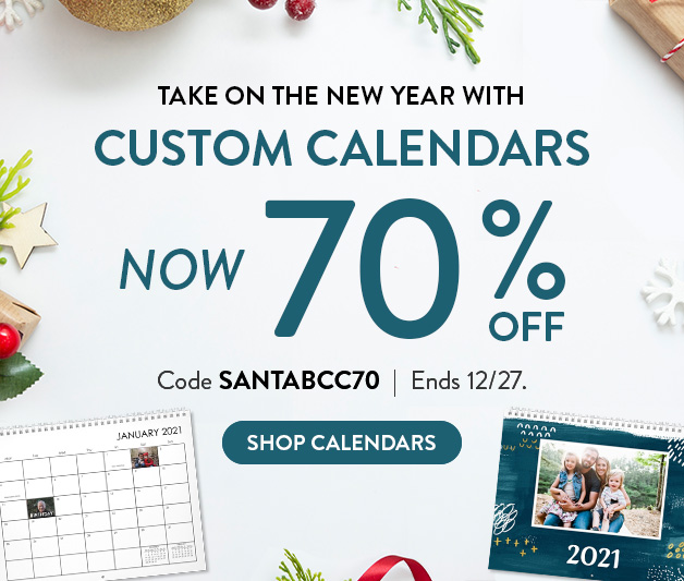 70% off calendars