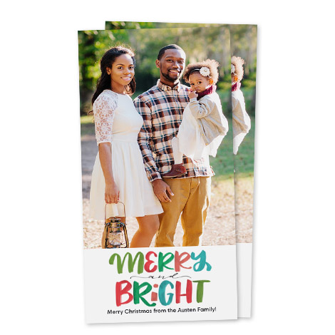 Personalised postcard style christmas cards