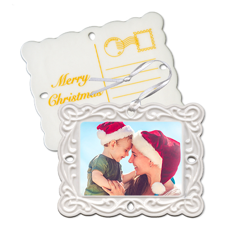 Icon Porcelain Postcard Ornament
