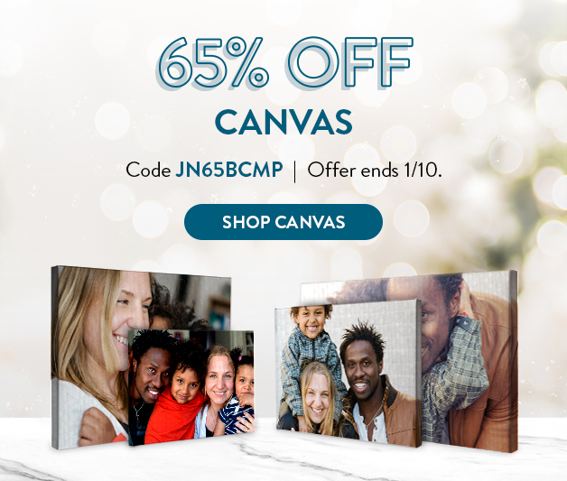 65% off Custom Canvas Prints