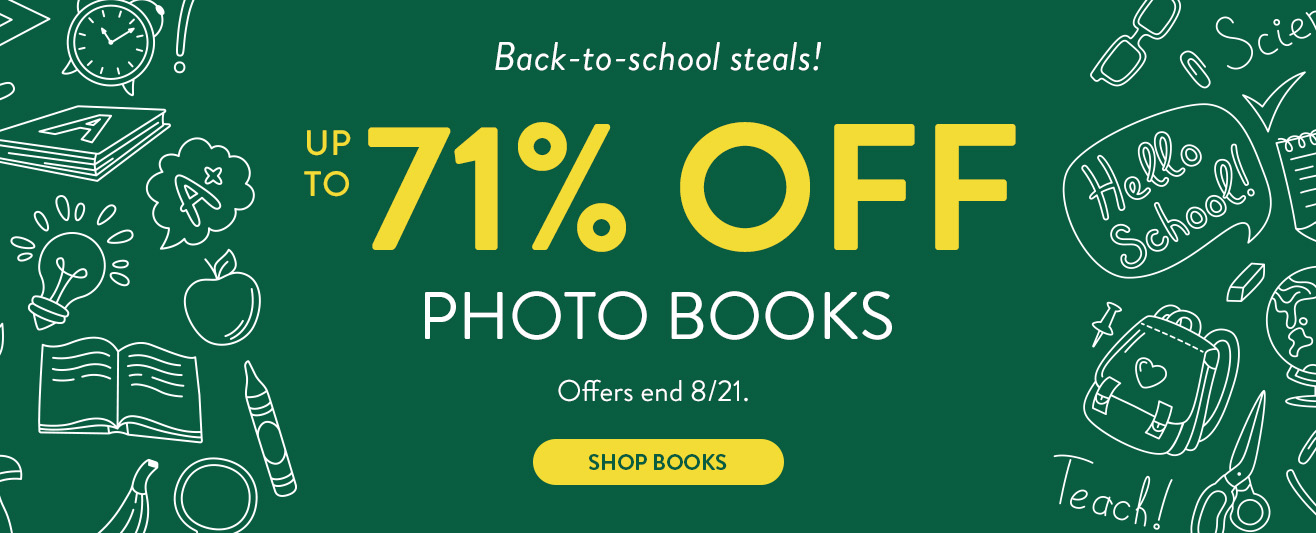 Up to 71% off Photo Books