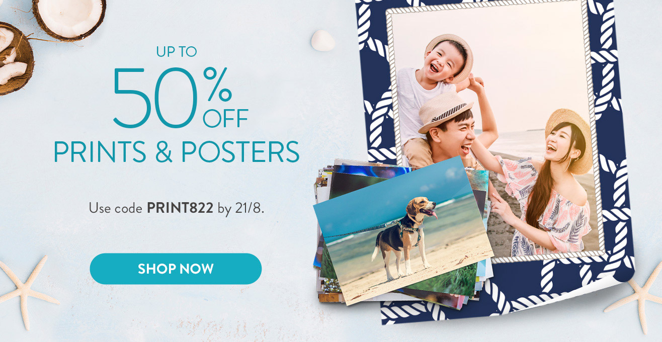 Up to 50% off Prints and Posters!