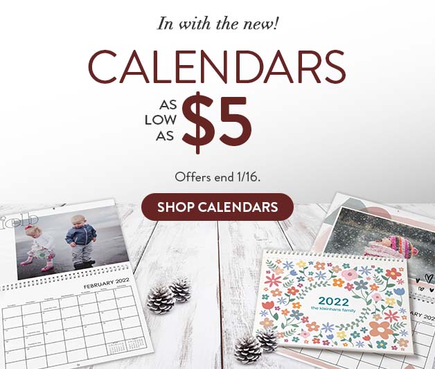 Calendars as low as $5