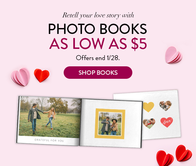 Photo Books as low as $5