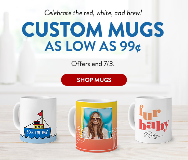 Mugs as low as 99cents