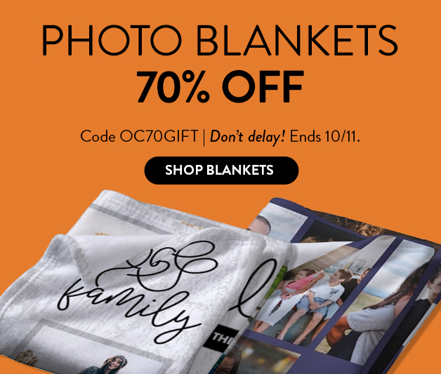 70% off Photo Blankets