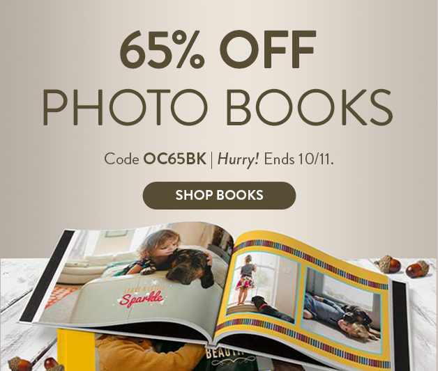 65% off all Photo Books