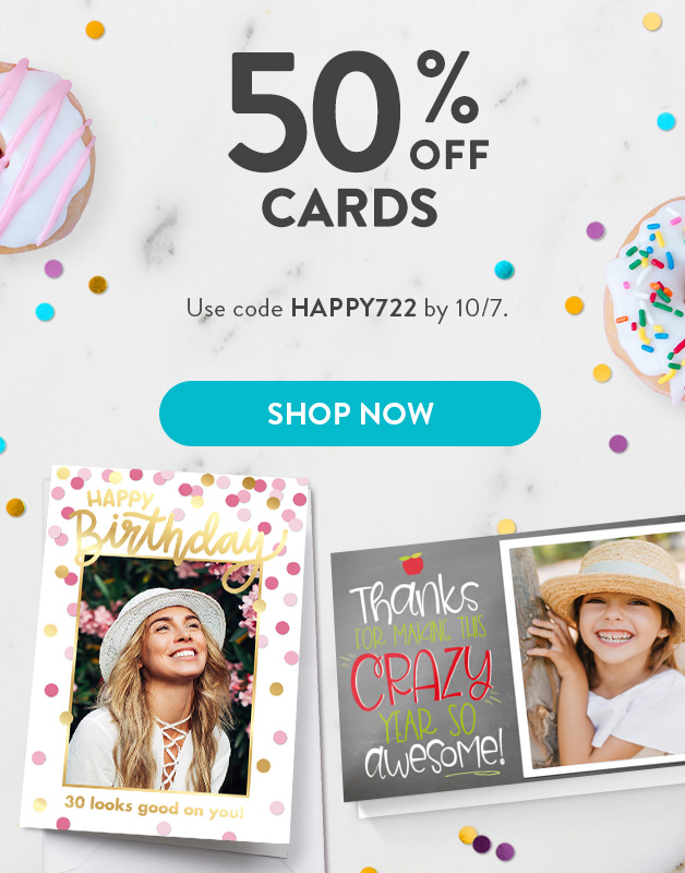 50% off Cards!