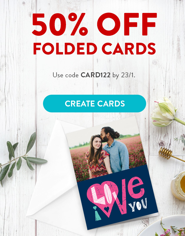 50% off Folded Cards!