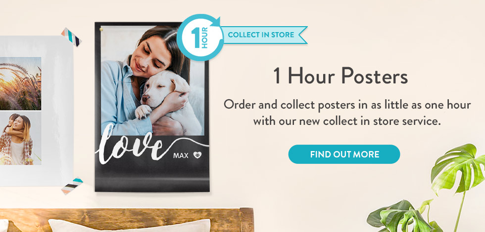 collect in store 1 hour posters 