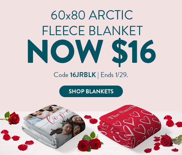60x80 Arctic Fleece Blanket now $16