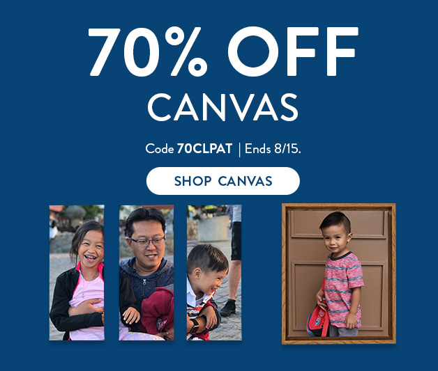 70% off Canvas