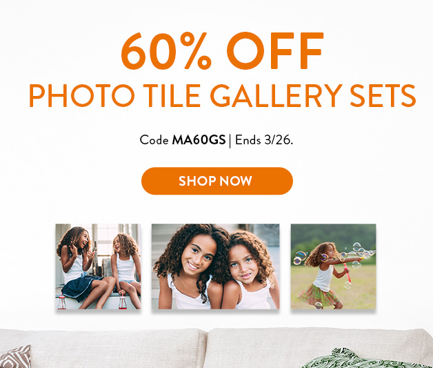 60% off Gallery Photo Tile Sets
