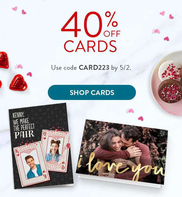 40% off Cards!