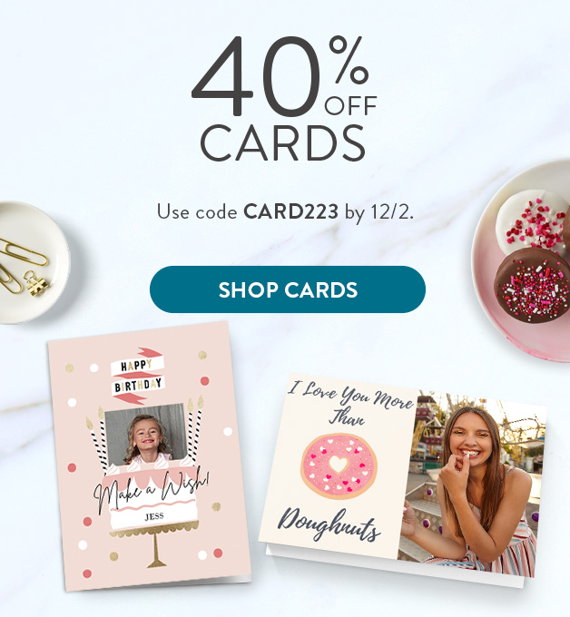 40% off Cards!